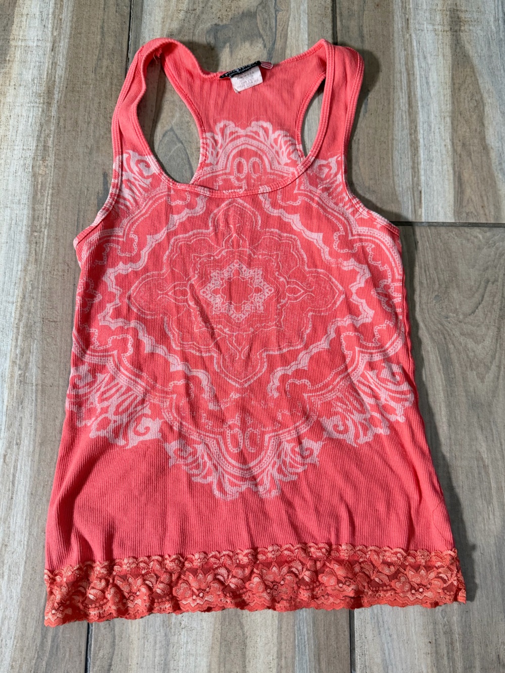 Women's Coral Mandala Y2K Patterned Racerback Tank Top